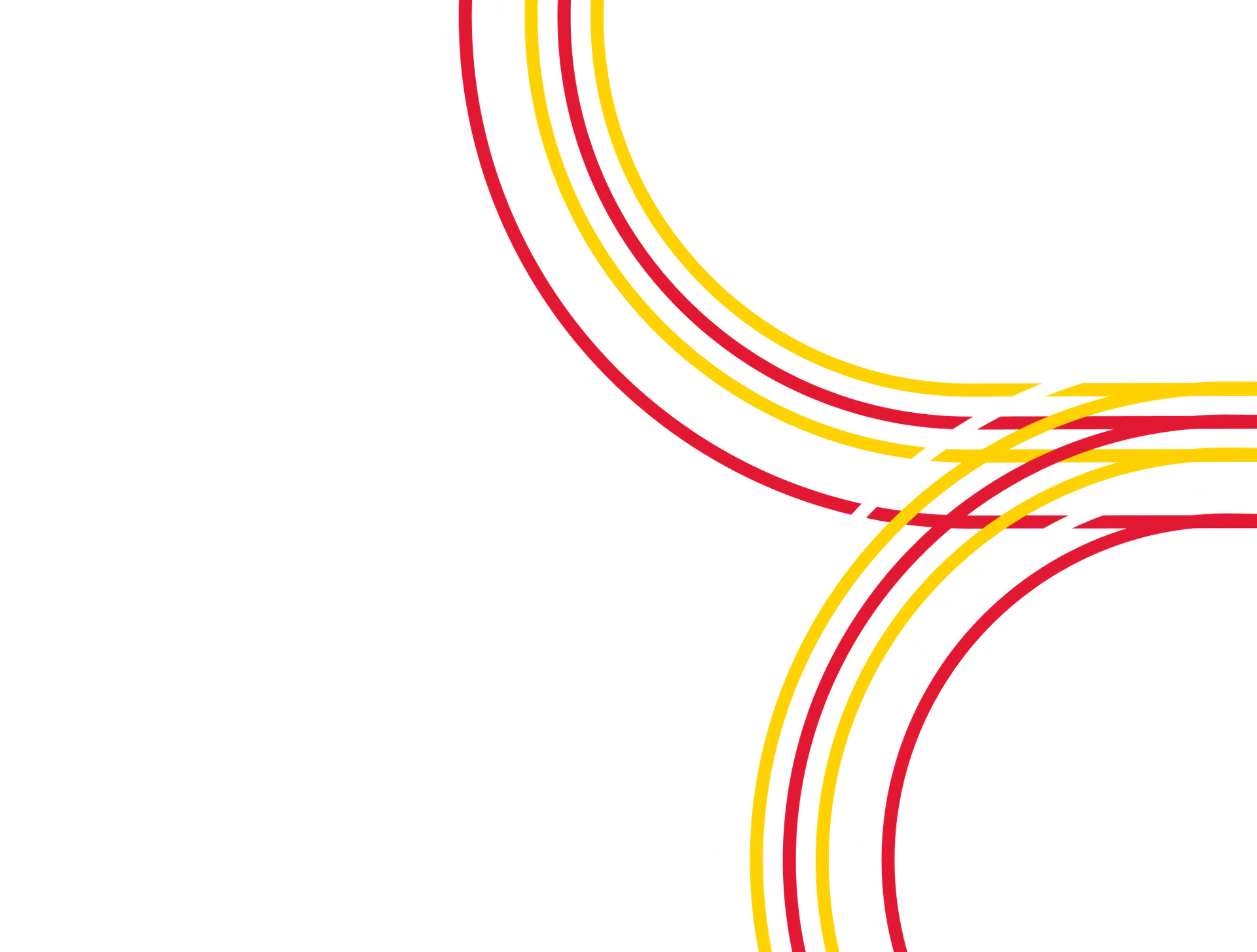 Maryland Red, Gold, and white lines curve in and to the right of the frame like huge gentle highway routes