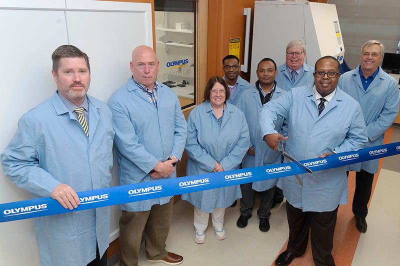 Ribbon cutting on Olympus Discovery Center