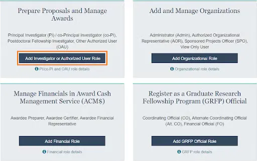 NSF Registration | Office of Research Administration